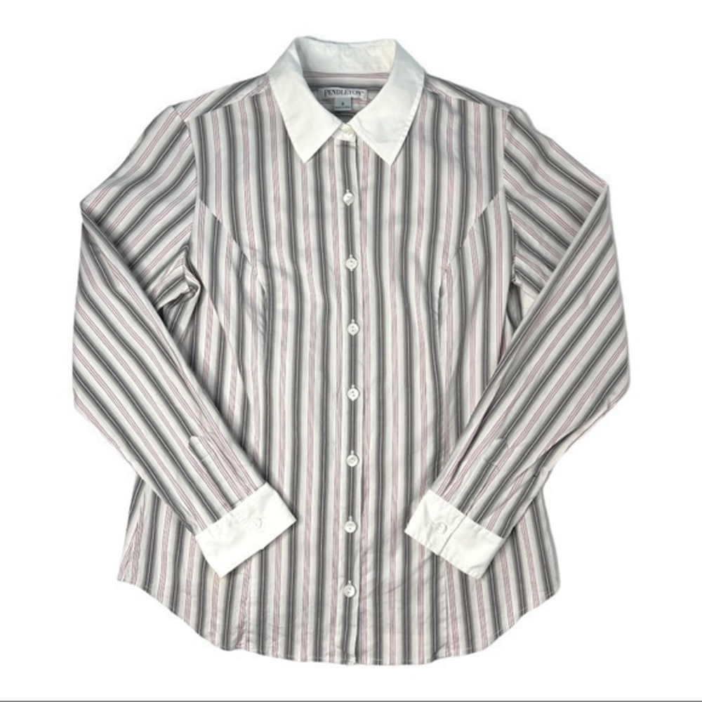 Women's Striped Pendleton Button Down Sm - image 1
